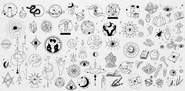 Shapes of Illuminati Eyes – Vector AI File